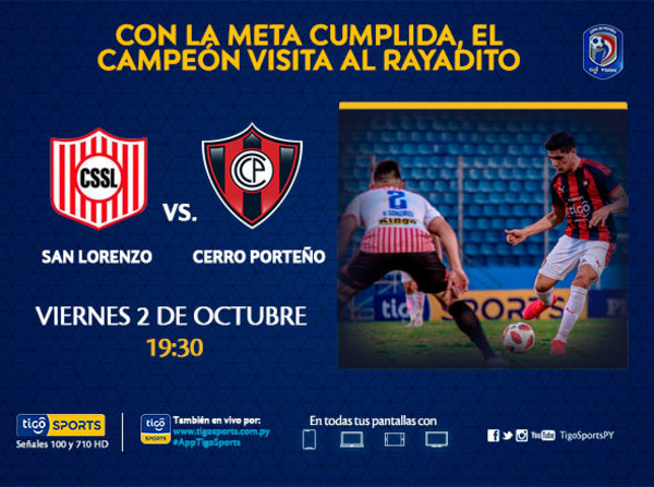 El campeón Cerro Porteño va a la Ciudad Universitaria