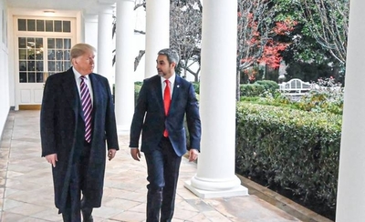 HOY / Abdo manda deseos de pronta recuperación a Trump y a la esposa