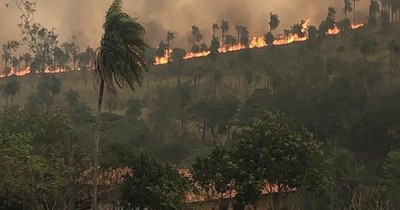 La Nación / Compañía Ybu de la ciudad de Altos arde en llamas
