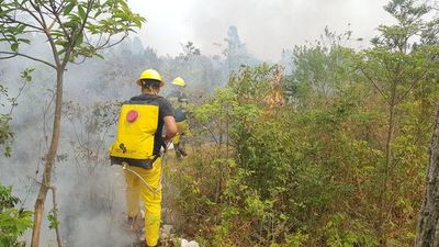 Bomberos guaireños sobrepasados por incendios - Nacionales - ABC Color