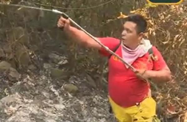 Cerro Patiño está en llamas: El trabajo difícil no para - C9N
