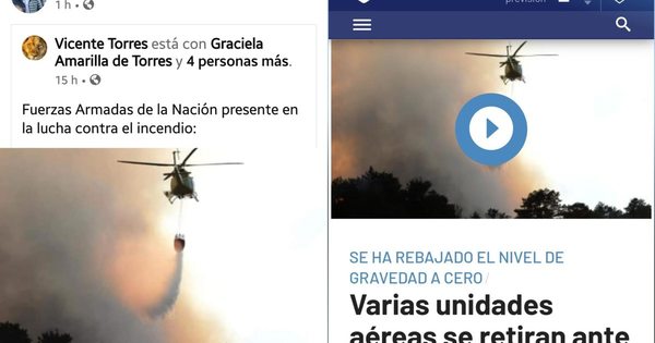 La Nación / Otra pifia de Abdo en redes: alardeó lucha de helicóptero contra incendio que ocurrió en España
