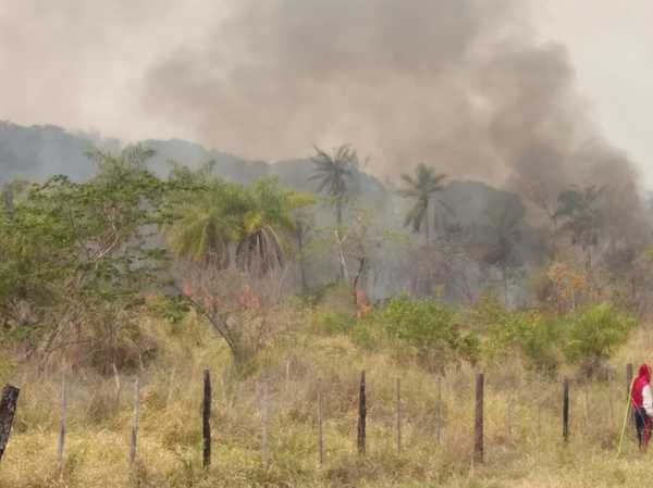Logran controlar incendio en la zona de Yvu en Caacupé » Ñanduti