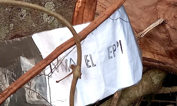 EPP amenaza nuevamente a miembros de la estancia La Gringa