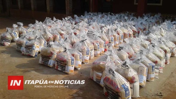 HOY PADRES DE FAMILIA DE ALTO VERÁ, EDELIRA Y CNEL. BOGADO RECIBEN KITS DE ALIMENTOS
