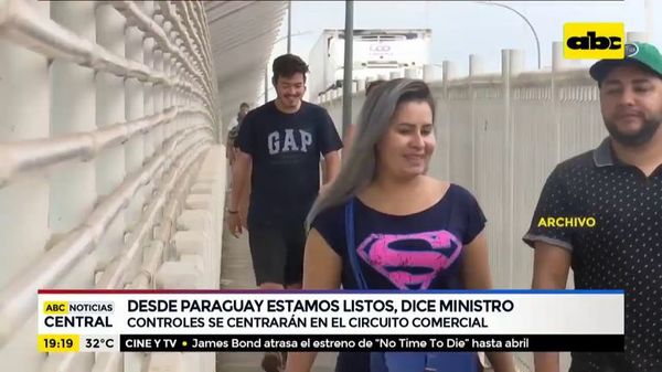 Paraguay está listo para apertura de frontera, según Mazzoleni - ABC Noticias - ABC Color