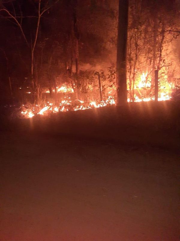 Incendio en parte del predio de la Escuela Agrícola de Concepción - Nacionales - ABC Color
