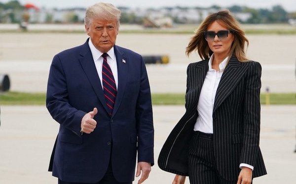 Crónica / Ya les tocó el virus vai al presi Trump y su lapa