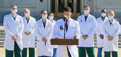 Trump está muy bien y sin fiebre, dice médico