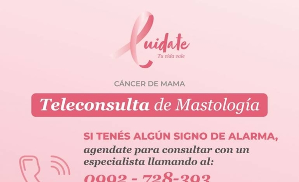 HOY / Octubre Rosa: Habilitan teleconsulta para mastología