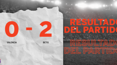 Betis fue superior y venció por dos a Valencia en el estadio Mestalla