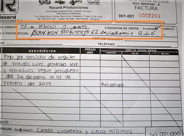 Comisión de FESTEJOS en 2019 encabezado por Anisimoff DILAPIDO el DINERO MUNICIPAL