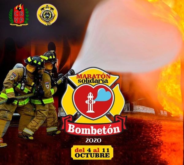 Realizan primera campaña solidaria de bomberos "La Bombetón"