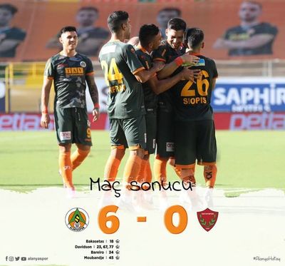 Aporte de Bareiro en la goleada del Alanyaspor - Fútbol - ABC Color