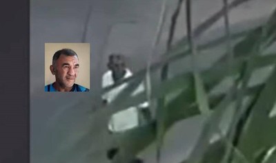 Prendió fuego y fue descubierto por cámaras de seguridad