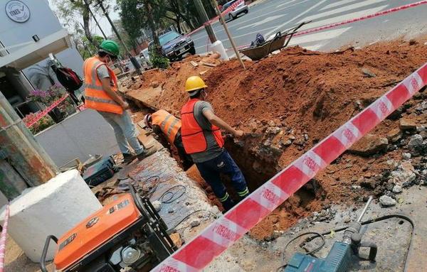 Desde mañana serán interrumpidas calles capitalinas para obras de desagüe cloacal