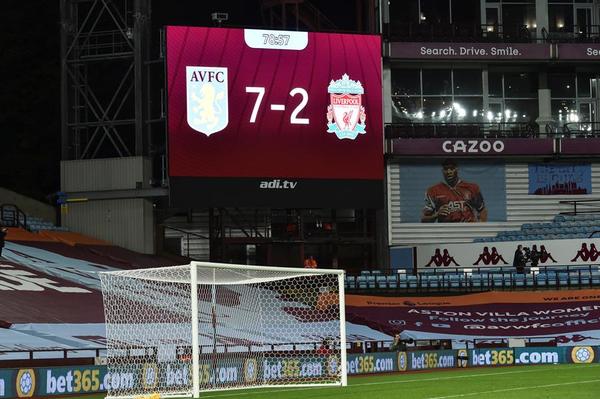 Histórico: Aston Villa le hace siete goles al Liverpool