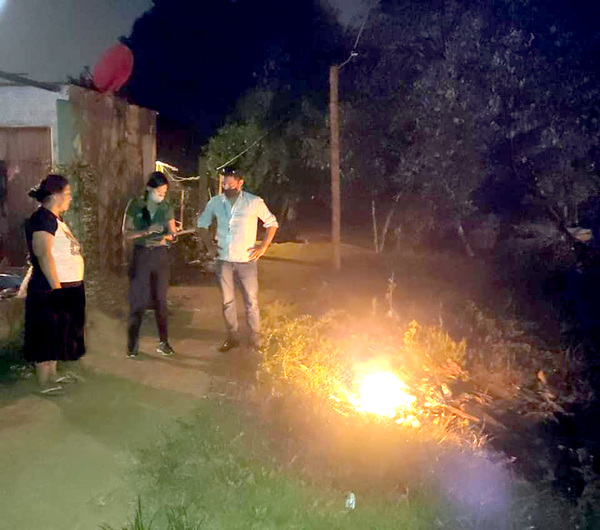 Casi 20 focos de quema de basura intervenidos en Presidente Franco