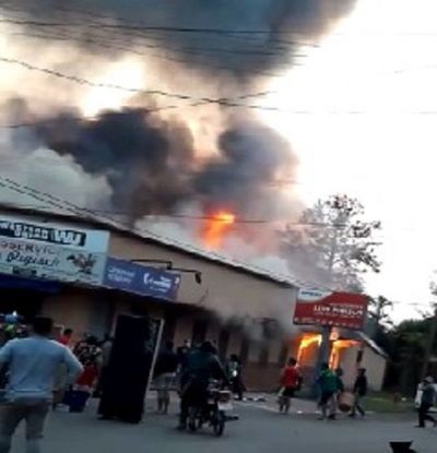 Supermercado ardió esta mañana en Yegros - Nacionales - ABC Color