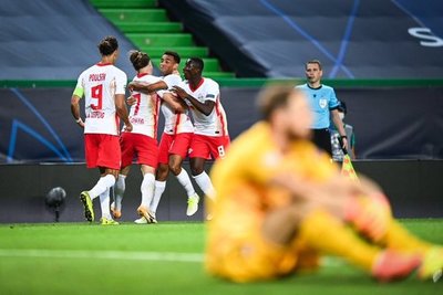 LEIPZIG BATIÓ AL ATLÉTICO DE MADRID Y AVANZÓ A SEMIFINALES