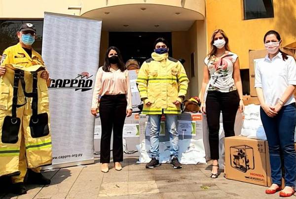 Cappro donó insumos al Cuerpo de Bomberos Voluntarios del Paraguay | Lambaré Informativo