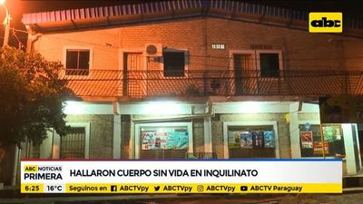 Hallaron cuerpo sin vida en un inquilinato - ABC Noticias - ABC Color