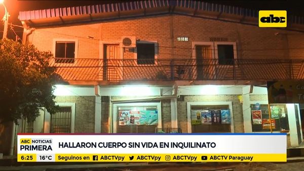 Hallaron cuerpo sin vida en un inquilinato - ABC Noticias - ABC Color