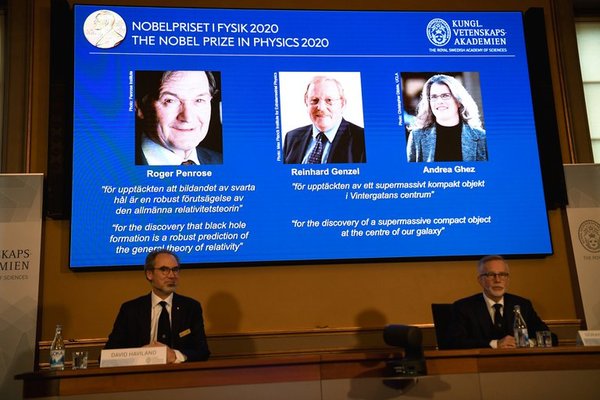 El premio Nobel de Física fue otorgado a los cazadores de agujeros negros