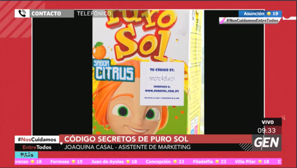 HOY / Joaquina Casal, asistente de marketing de Puro Sol, sobre los nuevos códigos secretos