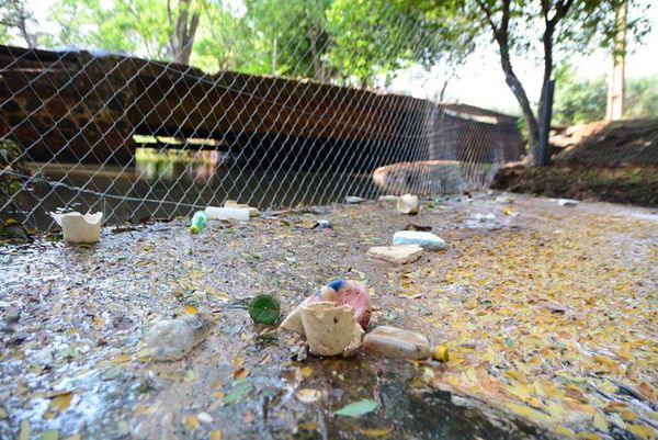 Vecinos se suman a limpieza del arroyo que alimenta al Lago de la República  - ABC en el Este - ABC Color