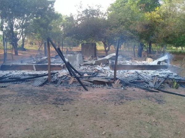 Denuncian que hombre incineró la vivienda de su suegra en Yby Yaú