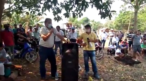 Senador niega haber instado a invasión de tierras
