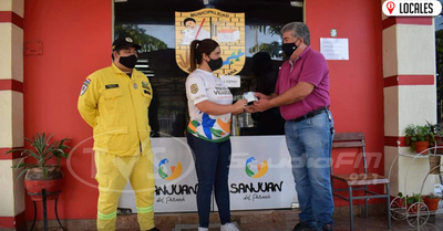 Bomberos Amarillos recibieron millonario aporte de la Municipalidad de San Juan del Paraná