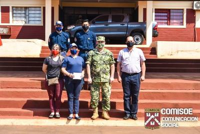 BOMBEROS AZULES CONTARÁN CON TANQUE DE AGUA GRACIAS AL APORTE DEL COMISOE