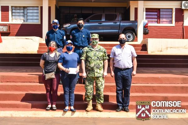 BOMBEROS AZULES CONTARÁN CON TANQUE DE AGUA GRACIAS AL APORTE DEL COMISOE