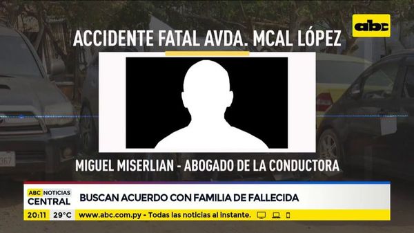 Buscan acuerdo con familia de fallecida en arrollamiento - ABC Noticias - ABC Color