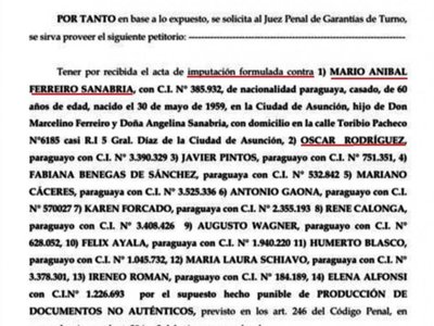 Imputan a Mario Ferreiro y a Nenecho Rodríguez