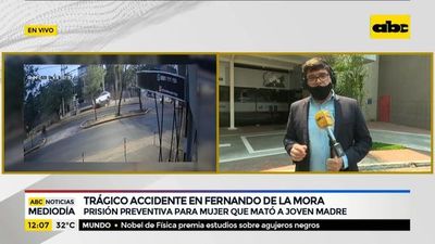 Prisión preventiva para conductora que mató a joven madre - ABC Noticias - ABC Color