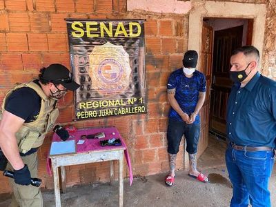 Exconvicto detenido con drogas en Pedro Juan  - Nacionales - ABC Color