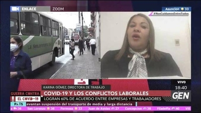HOY / Logran el 60% de acuerdo entre empresas y trabajadores, al respecto Karina Gómez, directora de Trabajo