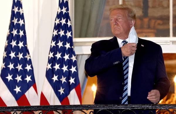 Trump de alta y sintiéndose “genial” tras dar positivo a Covid-19