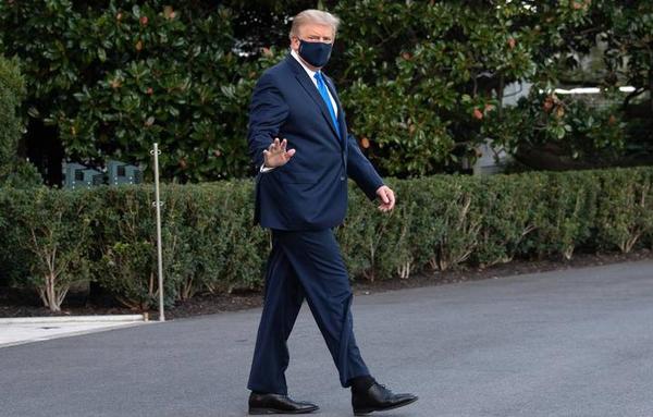 Dudosa alta de Donald Trump, tan solo 4 días después de dar positivo