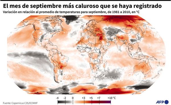 Septiembre, el mes más caluroso - Mundo - ABC Color