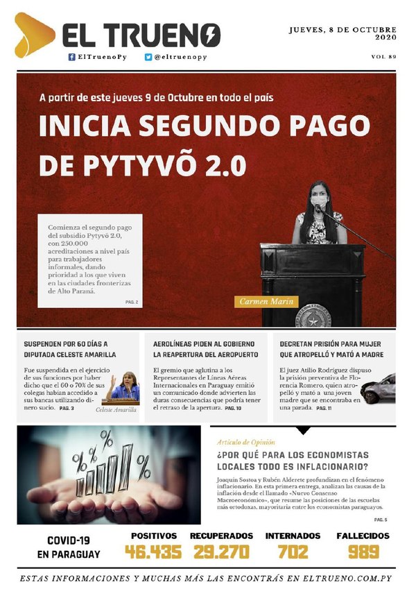 E-paper 08 de Octubre 2020 - El Trueno