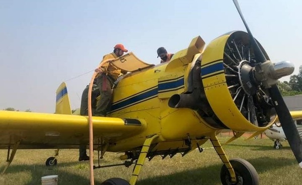 Consiguen avión hidrante para combatir incendios en Caazapá - Noticiero Paraguay