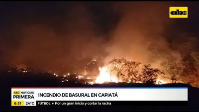 Basural se incendió en Capiatá - ABC Noticias - ABC Color
