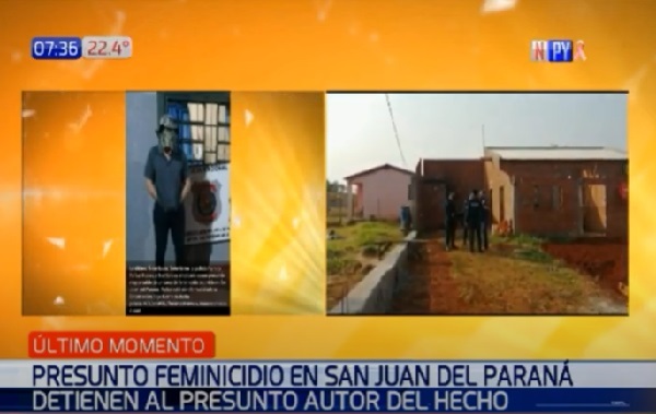 Policía sospechoso de feminicidio se entrega