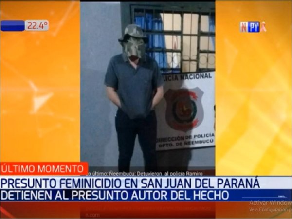 Agente policial niega feminicidio: "Corrí porque me asusté"