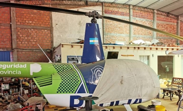 HOY / Hallan en Areguá un helicóptero con logo del Ministerio de Seguridad de Argentina