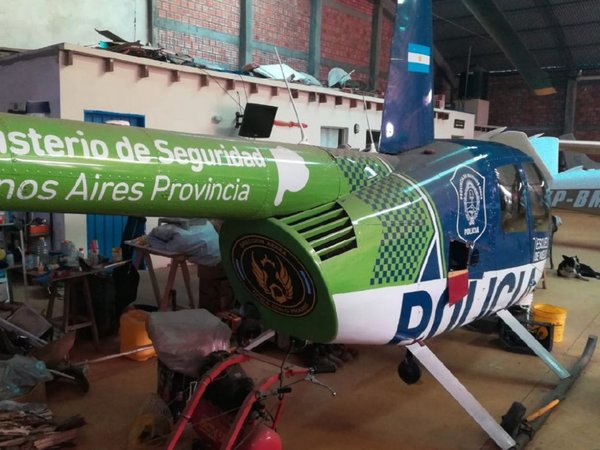 Hallan helicóptero de Policía argentina e investigan posible vinculación narco